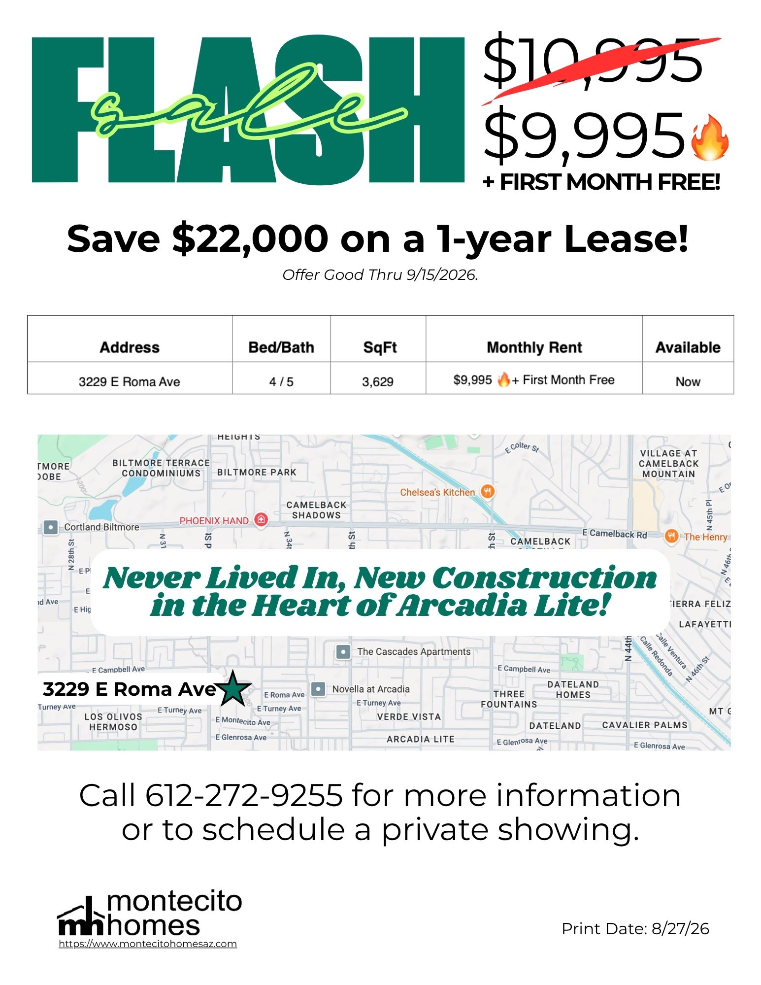 For Rent Flash Sale