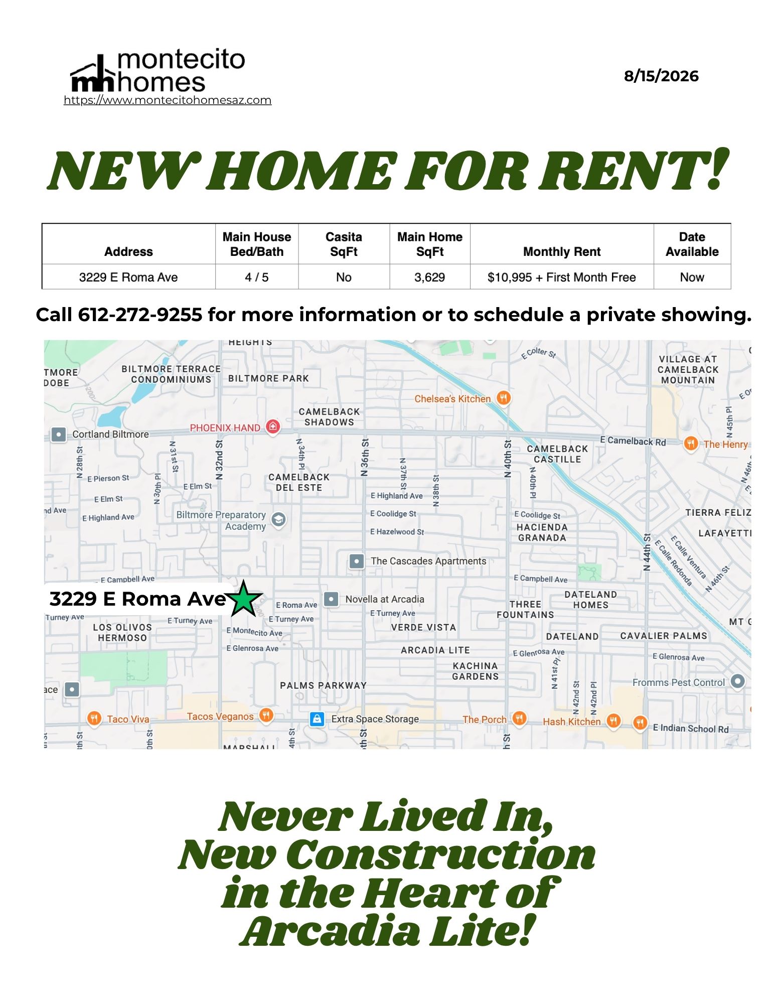 For Rent Flash Sale